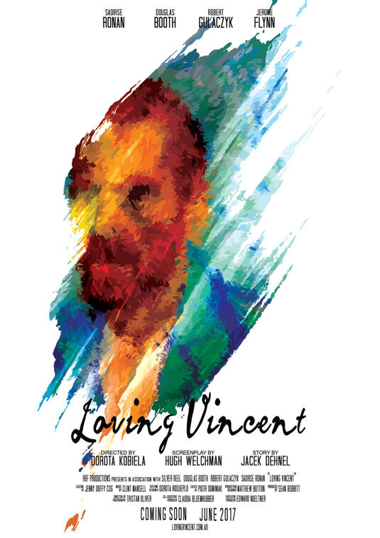 Vector poster for the movie "Loving Vincent" that incorporates Vincent van Gogh's distinct use of bold colours and dramatic, impulsive & expressive brushwork. Made using Adobe Photoshop and Adobe Illustrator.